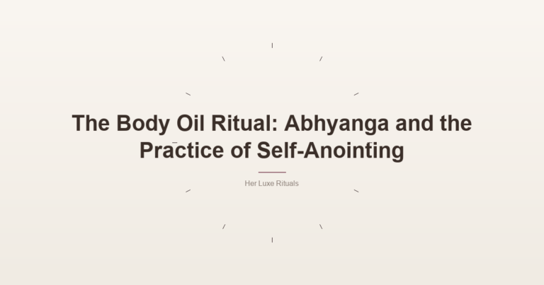 Feat Body Oil Ritual