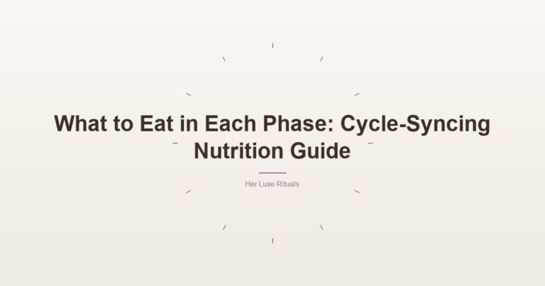 Feat Cycle Syncing Nutrition
