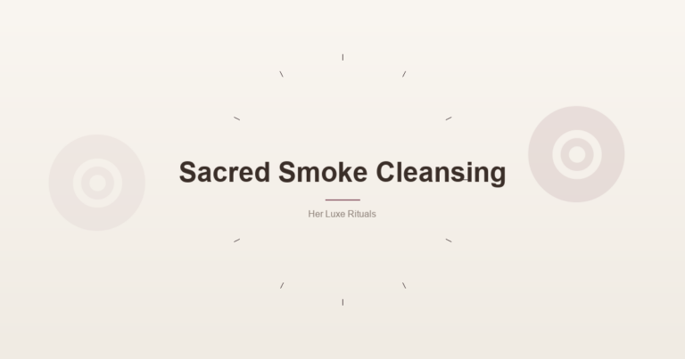 Sacred Smoke Cleansing