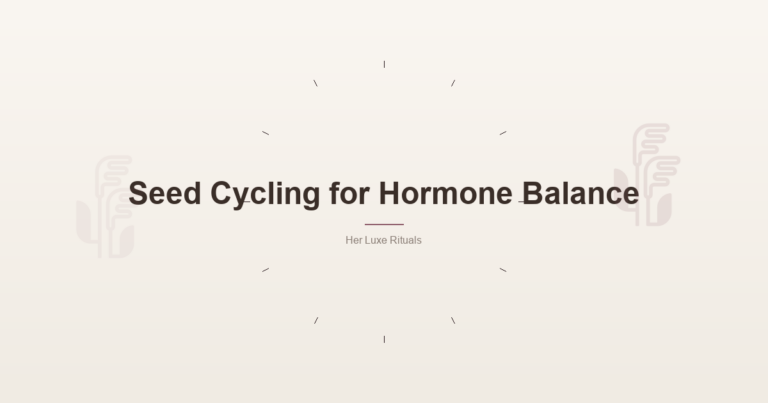 Seed Cycling For Hormone Balance