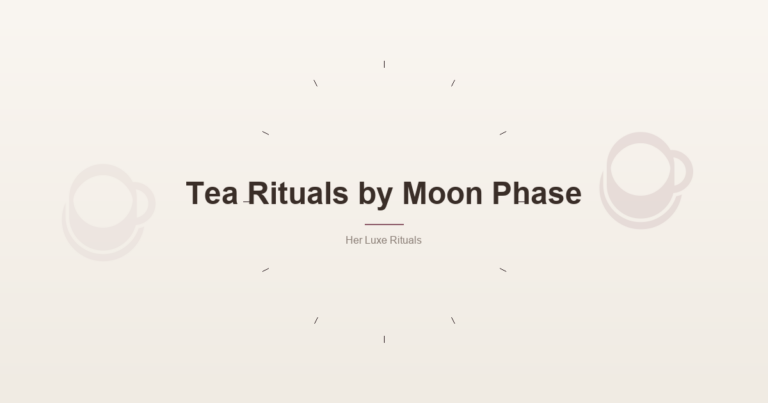 Tea Rituals By Moon Phase