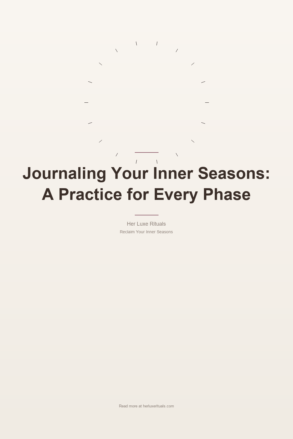Journaling Your Inner Seasons: A Practice for Every Phase — Pinterest Pin