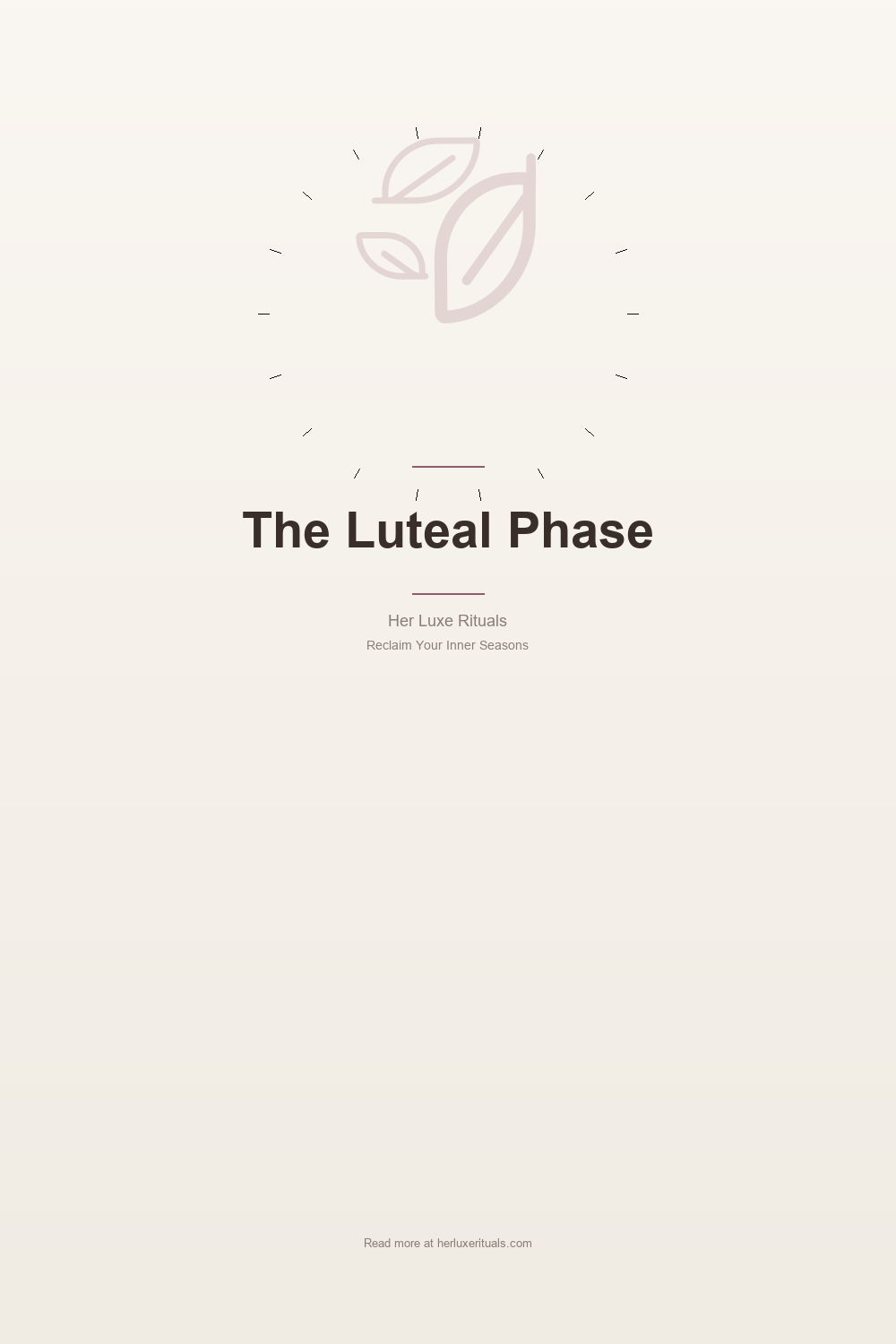 Your Inner Autumn: Working With the Luteal Phase — Pinterest Pin