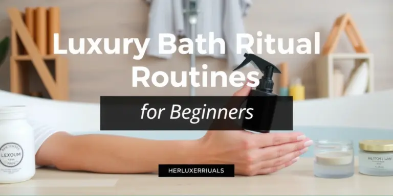 Luxury Bath Ritual Routines for Beginners: Create Your Weekly Spa Experience - herluxerituals