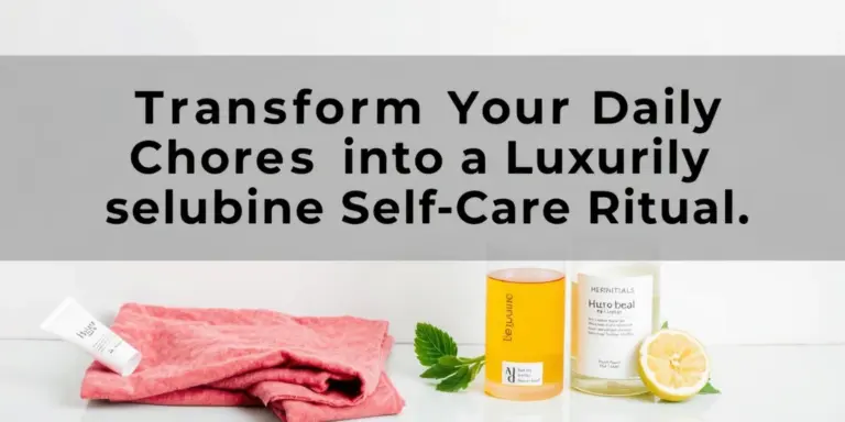 Transform Your Daily Chores into a Luxurious Self-Care Ritual