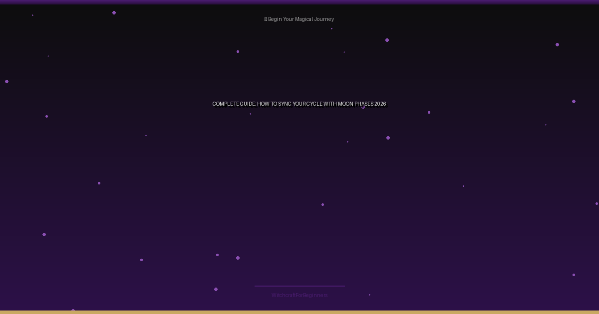 how to sync your cycle with moon phases